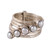 Cultured Pearl Cocktail Ring Crafted in India 'White Glow'