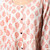 Printed Cotton Blouse in Salmon from India 'Sweet Honeysuckle'