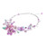Floral Multi-Gemstone Beaded Statement Necklace 'Lavender Garden'
