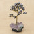 Hematite Gemstone Tree with an Amethyst Base from Brazil 'Gleaming Leaves'