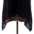 Floral Embroidered Rayon Blouse in Black from Bali 'Flower Colors in Black'