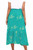 Batik Rayon Skirt in Turquoise and Lemon from Bali 'Balinese Breeze in Turquoise'