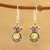 3-Carat Multi-Gemstone Dangle Earrings from India 'Glittering Melody'