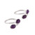 Oval Amethyst Toe Rings from India Pair 'Dainty Ovals'
