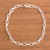 High-Polish Sterling Silver Link Bracelet from Peru 'Minimalist Flair'