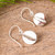 Modern Circular Silver Dangle Earrings from Mexico 'Intersected Discs'
