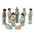 Celadon Ceramic Nativity Scene Set of 9 'Thai Christmas'