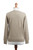 Cotton Blend Cardigan in Taupe from Peru 'Simple Style in Taupe'