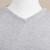 Men's V-Neck Cotton Blend Pullover in Pearl Grey from Peru 'Warm Adventure in Pearl Grey'