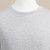 Men's Crew Neck Cotton Blend Pullover in Pearl Grey 'Classic Warmth in Pearl Grey'