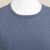 Men's Crew Neck Cotton Blend Pullover in Indigo from Peru 'Casual Comfort in Indigo'