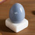 Egg-Shaped Celestite Gemstone Figurine from Peru 'Cute Egg'