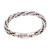 Unisex Sterling Silver Chain Bracelet from Bali 'Strength Unified'