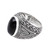 Patterned Onyx Single-Stone Ring from Bali 'Gleaming Night'