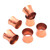 Hammered Copper Napkin Rings from Java Set of 6 'Wonderful Gleam'