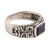 Men's Iolite and Sterling Silver Single-Stone Ring 'Majestic Strength'