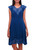 Embroidered Rayon Fit  Flare Dress in Azure from Bali 'Azure Kirana'