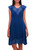 Embroidered Rayon Fit  Flare Dress in Azure from Bali 'Azure Kirana'