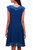 Embroidered Rayon Fit  Flare Dress in Azure from Bali 'Azure Kirana'