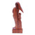 Artisan Crafted Wood Family Sculpture 'Mother and Daughter'