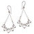 Drop-Shaped Swirl Pattern Sterling Silver Dangle Earrings 'Rare Swirls'