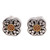 Floral 18k Gold Plated Sterling Silver Stud Earrings 'Curling Flower'