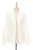 Knit Cotton Cardigan in Ivory from Thailand 'Zigzag Knit in Ivory'