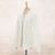 Knit Cotton Cardigan in Ivory from Thailand 'Zigzag Knit in Ivory'