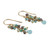 Gold Plated Chalcedony Cluster Earrings from India 'Fruit of the Tropics'