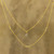 Gold Plated Labradorite Station Necklace from India 'Misty Grace'