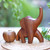 Hand Made Indonesian Wood Sculpture 'Elephant Strut' Hand Made Indonesian Wood Sculpture 'Elephant Strut'