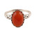 Oval Carnelian Cocktail Ring from India 'Glamorous Beauty'