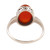 Oval Carnelian Cocktail Ring from India 'Glamorous Beauty'