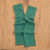 Green 100 Baby Alpaca Cable Knit Fingerless Mitts 'Luscious Twist in Emerald'