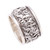 Contoured Sterling Silver Band Ring from Bali 'Stylish Contours'