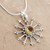 Fair Trade Citrine Sun Necklace in Sterling Silver  'Sunshine Daze'