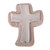 Simple Pewter and Reclaimed Stone Wall Cross from Mexico 'Lithe Cross'