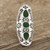 Floral Green Onyx Cocktail Ring from India 'Forest Dazzle'