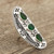 Floral Green Onyx Cocktail Ring from India 'Forest Dazzle'