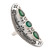 Floral Green Onyx Cocktail Ring from India 'Forest Dazzle'