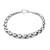 High-Polish Sterling Silver Wheat Chain Bracelet from Bali 'Expanding Gleam'