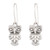 Sterling Silver Owl Dangle Earrings from India 'Night Vision'