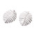 Monstera Leaf Sterling Silver Drop Earrings from Bali 'Monstera Elegance'