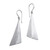 Sterling Silver Pyramid Dangle Earrings from Bali 'Modern Pyramids'