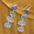 38-Carat Blue Chalcedony and Labradorite Dangle Earrings 'Fantastic Mist'