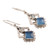 Chalcedony and Blue Topaz Dangle Earrings from India 'Blue Creativity'