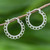 Loop Pattern Sterling Silver Hoop Earrings from Thailand 'Classic Loops'