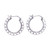 Loop Pattern Sterling Silver Hoop Earrings from Thailand 'Classic Loops'