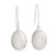 Natural Rainbow Moonstone Dangle Earrings from India 'Eternal Ovals'
