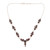 Garnet Link Pendant Necklace Crafted in India 'Perfect Radiance'